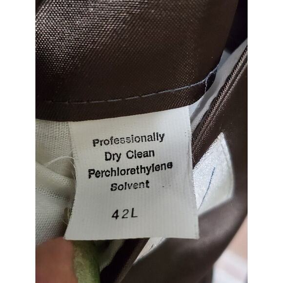 Arnold Palmer Men Brown Wool Single Breasted Long Sleeve Two Buttons Coat 42L - Picture 11 of 12